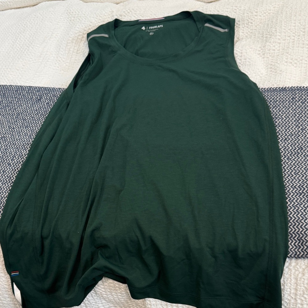 Fabletics Dark Green Tank Top